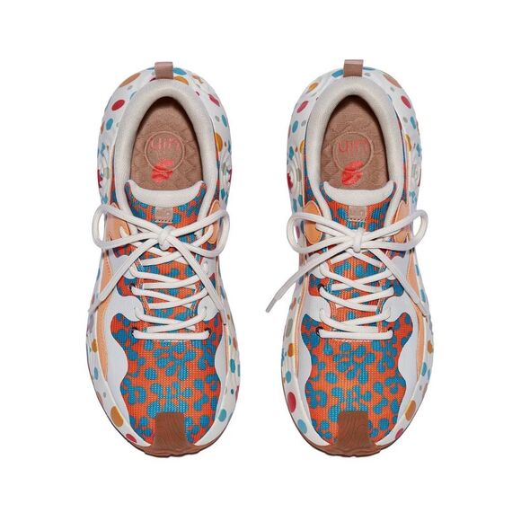 UIN Women's Walking Shoes Casual Travel Sneaker (POLKA DOT CORALS BRAVA III ) - Picture 3 of 10